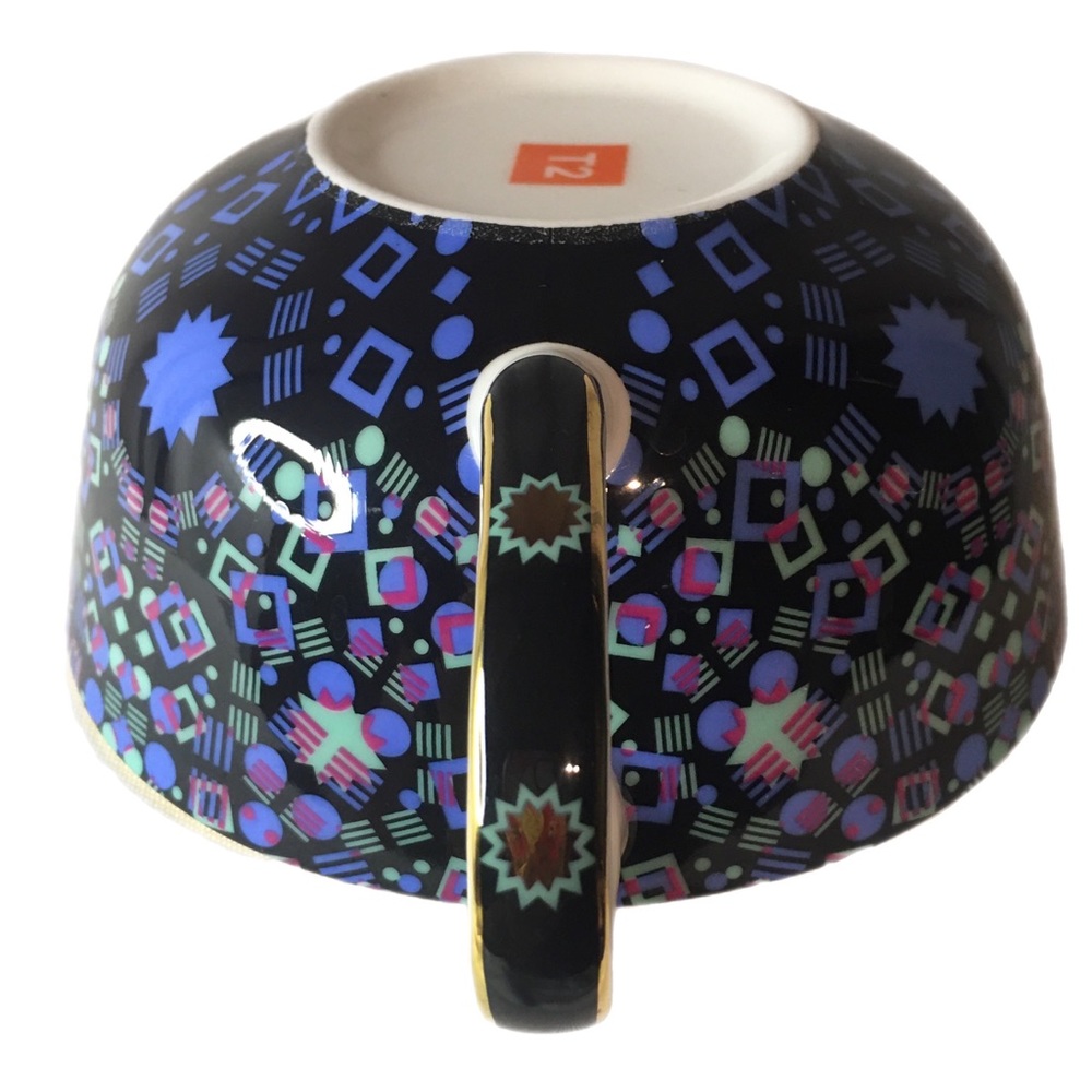 T2 cup and saucer. Aqua Moroccan Tealeidoscope. So pretty and lightweight - Picture 3 of 11